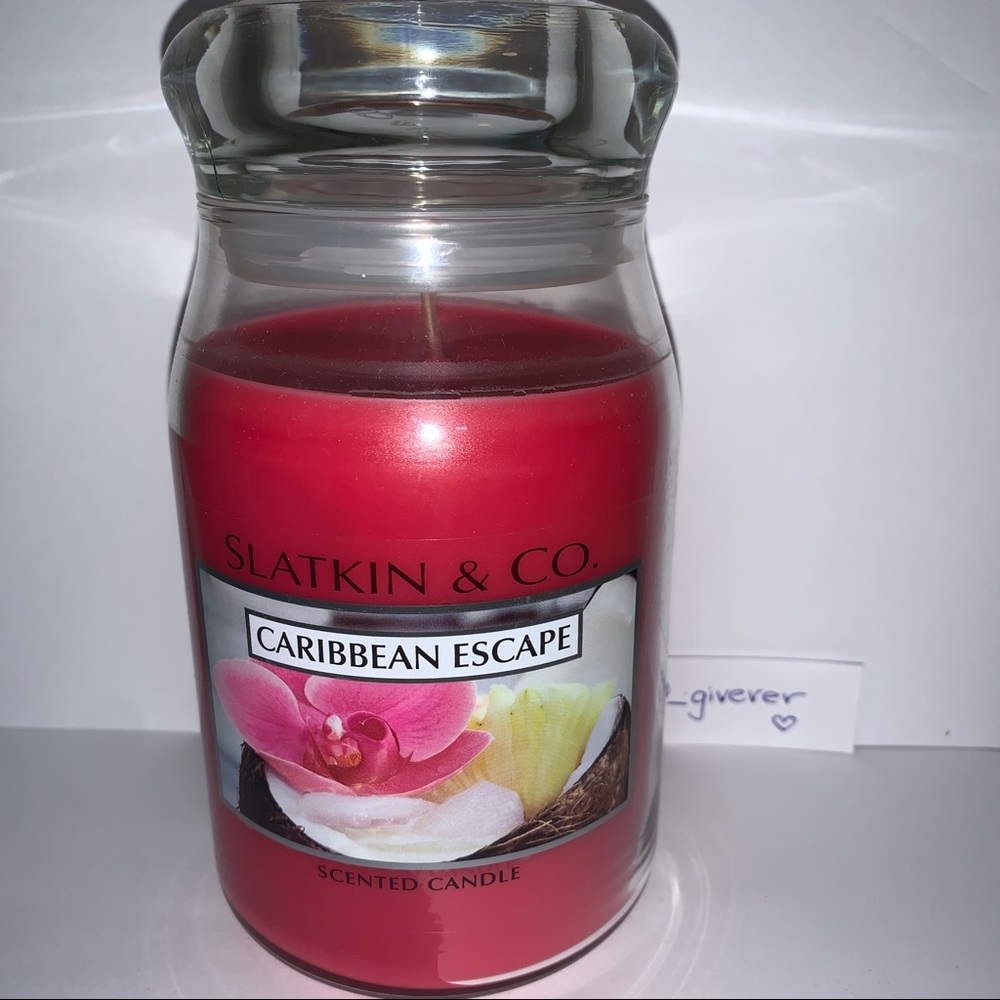 Caribbean Escape 🌸🌴 XL Jar Candle Slatkin BBW